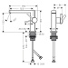Hansgrohe Tecturis E, páková umývadlová batéria 110 Fine CoolStart EcoSmart+ bez odtokovej garni