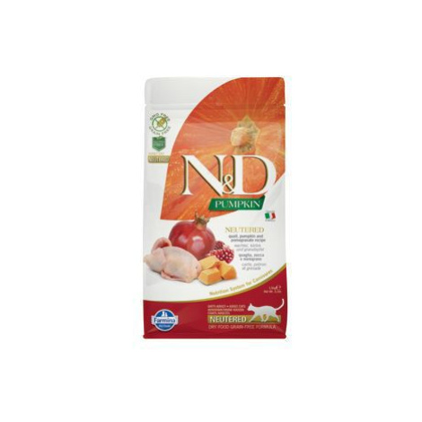 N&D Pumpkin CAT Neutered Quail & Pomegranate 1,5kg