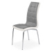 Sconto Jedálenská stolička SCK-186 sivá/biela