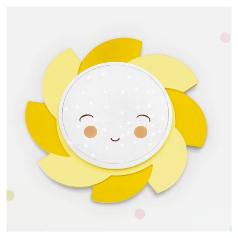 LED nástenné svietidlo Sun Starlight Smile, žlté Elobra