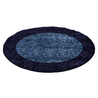 Kusový koberec Life Shaggy 1503 navy kruh Rozmery koberca: 160x160 kruh