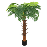 vidaXL Umelá palma Cycas s kvetináčom 160 cm zelená