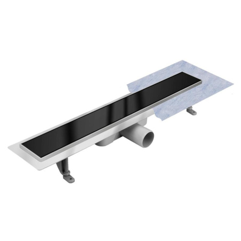 Odtokový žľab Inox čierne sklo 1000 AQUA MERCADO