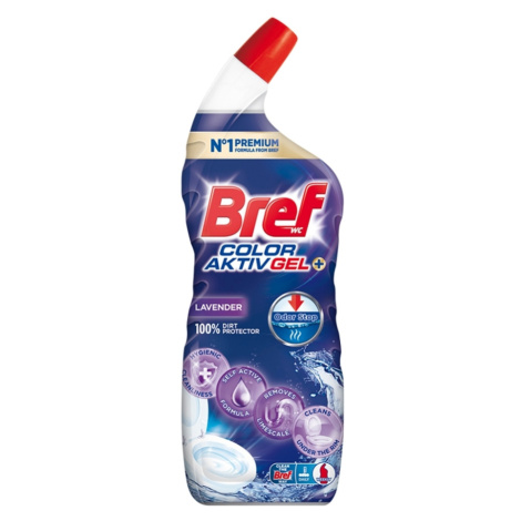 BREF Color Aktív gél WC čistič Levanduľa 700 ml