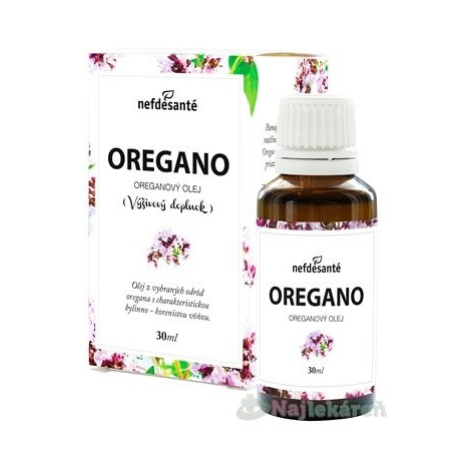 Nefdesante Oregano oreganový olej 30 ml