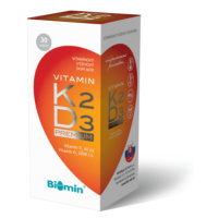 BIOMIN Vitamín K2 + vitamín D3 2000 IU premium 30 kapsúl