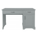 Písací stôl v rustikálnom štýle v sivej farbe - MELODY