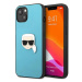 Kryt Karl Lagerfeld KLHCP13SPKMB iPhone 13 mini 5,4" blue hardcase Leather Ikonik Karl`s Head Me