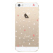 Odolné silikónové puzdro iSaprio - Abstract Triangles 02 - white - iPhone 5/5S/SE