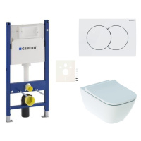 Cenovo zvýhodnený závesný WC set Geberit do ľahkých stien / predstenová montáž + WC Geberit Smyl