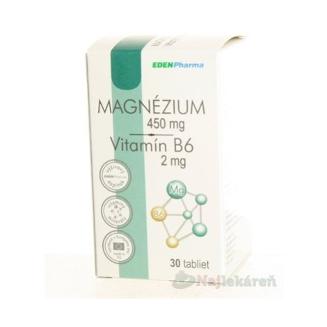 EdenPharma MAGNÉZIUM + Vitamín B6 30 tabliet