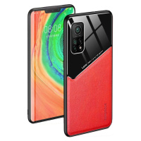 Xiaomi Redmi K30 / K30 5G / Poco X2, silikónové puzdro, koža a zadná strana z plexiskla, stredne