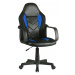 Expedo Kancelárska stolička KORAD FG-C18, 56x93-105x59, modrá/čierna