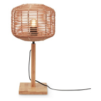Stolová lampa ratanovým tienidlom v prírodnej farbe (výška 40 cm) Tanami – Good&Mojo