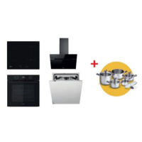 Rúra Whirlpool OMK58CU1SB + indukčná varná doska WSQ7360NE + odsávač pár WHVP62FLTSK + umývačka 