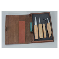 BeaverCraft Wood Carving Set S09 Book 4 nože darčekové balenie