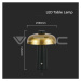 Stolná LED lampa 3W, 3v1, 200lm, kov, zl./čierna s aku 1800mAh, 300x390mm VT-1050 (V-TAC)