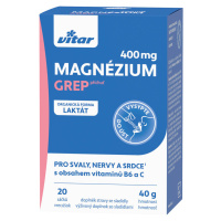 VITAR Magnézium 400 mg + vitamíny B6 a C s príchuťou grepu 20 vrecúšok