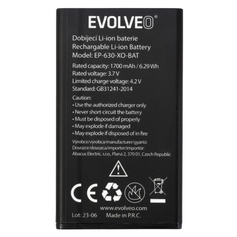 EVOLVEO originálna batéria 1700 mAh pre EasyPhone XO