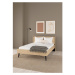Dvojlôžková posteľ bez roštu v prírodnej farbe 140x200 cm Ry – Tvilum
