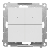 Vypínač 4-násobný (elektronický) svetlá sivá SIMON55 (Simon)