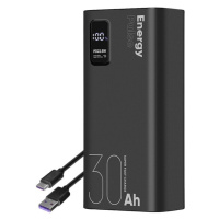 OBAL:ME EnergyPulse Powerbanka 30000mAh 22.5W Black