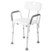HomeLife Kúpeľňová stolička s madlami výškovo nastaviteľná Z120