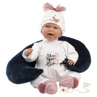 Llorens 74050 NEW BORN - realistická bábika bábätko so zvukmi a mäkkým látkovým telom - 42