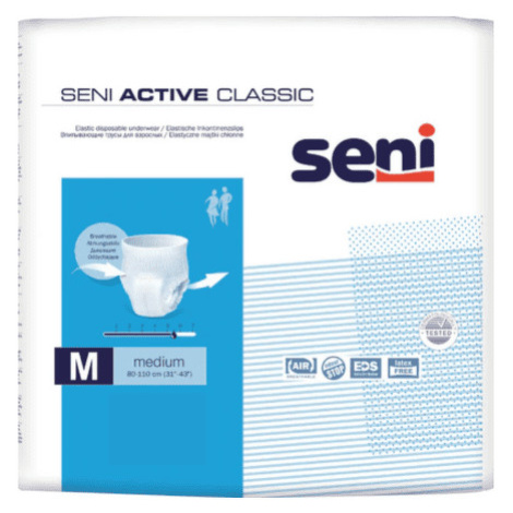 SENI Active classic medium nohavičky navliekacie absorpčné obvod 80-110 cm 10 ks