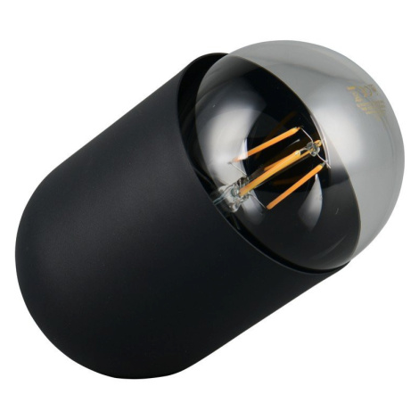 Čierna kovová stolová lampa (výška  13,5 cm) Nara – Reality