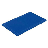 Gastro Doštička na krájanie plastová 32,5 × 26,5 × 2 cm GN 1/2, s drážkou, modrá
