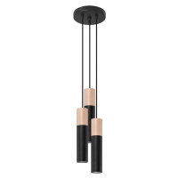 Čierne závesné svietidlo ø 6 cm Paul – Nice Lamps