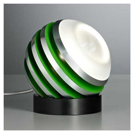 TECNOLUMEN Bulo – stolná LED lampa zelená