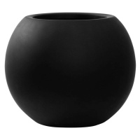 Kvetináč Beth, farba čierna, viac veľkostí - PotteryPots Velikost: S - v. 25 cm, ⌀ 31 cm