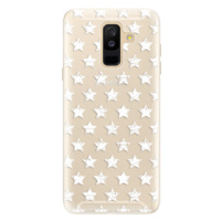 Silikónové puzdro iSaprio - Stars Pattern - white - Samsung Galaxy A6+