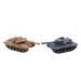 Tank RC 2ks 25cm tanková bitka + dobíjací pack 27MHZ a 40MHz so zvukom so svetlom