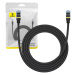 Kábel Baseus Braided network cable cat.7 Ethernet RJ45, 10Gbps, 2m (black)