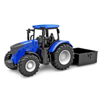 Kids Globe traktor modrý so sklápačkou voľný chod 27,5cm