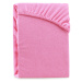 Ružová elastická plachta na dvojlôžko AmeliaHome Ruby Siesta, 220-240 x 220 cm