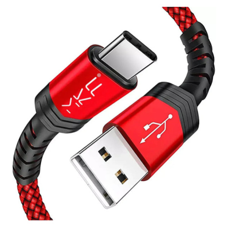 Kábel USB A na USB-C, 20 W, 2 A, 1,2 m, červená MK Floria