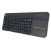 Logitech Wireless Keyboard Touch Unifying K400 Plus, CZ