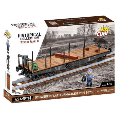 Cobi 6284 Schwerer plattformwagen type SSYS, 1:35, 424 k, 1 f