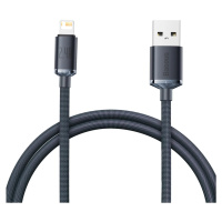 Kábel Baseus Crystal Shine cable USB to Lightning, 2.4A, 1.2m, black (6932172602680)