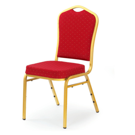 Sconto Jedálenská stolička SCK-66 zlatá/vínová Houseland