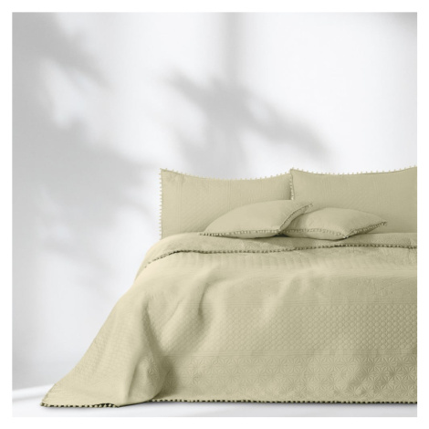 Béžová prikrývka na posteľ AmeliaHome Meadore, 170 x 270 cm