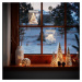 LED svetelná ozdoba na okno CHRISTMAS TREE biela