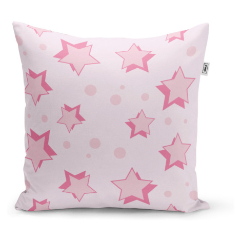 Vankúš Ružové hviezdičky - 50x50 cm