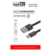 Kábel WG USB-C, 5A Super Charge, 1m, čierna