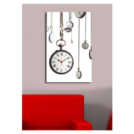 Dekoratívne nástenné hodiny Clocke biele