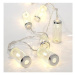 Eurolamp LED svetelná reťaz s kovovým valcom, farba teplá biela, 10 ks LED, 1 ks